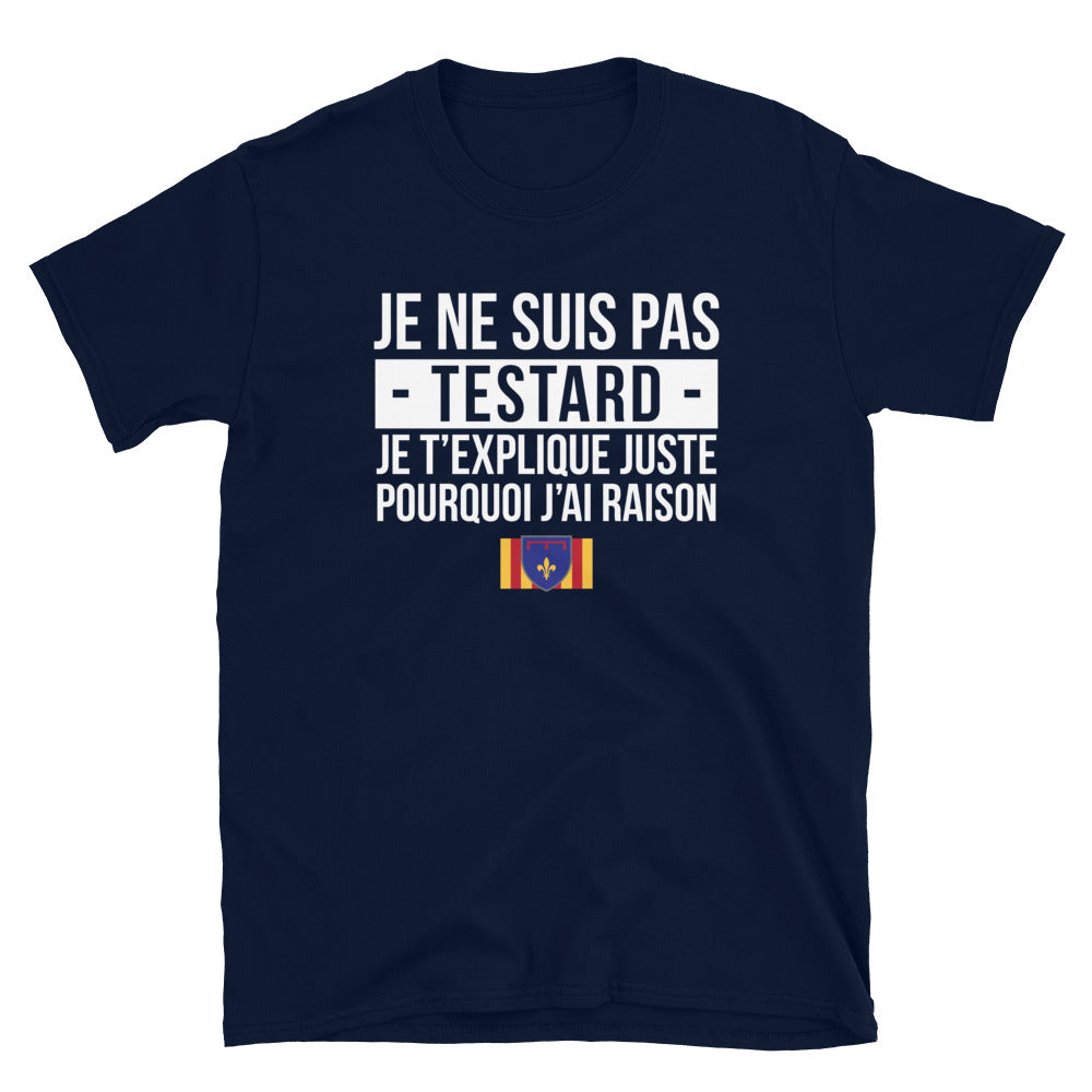 T-shirt Provence noir dos - Je ne suis pas Testard