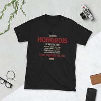 Thumbnail for T-shirt Hongrois noir dos - Ça dépend de toi avec humour