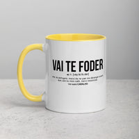 Thumbnail for Définition drôle Vai Te Foder pour le café des Portugais le matin  - Mug Tasse Couleurs intérieures - Ici & Là - T-shirts & Souvenirs de chez toi