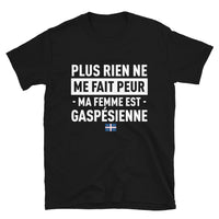 Thumbnail for T-shirt Gaspésie noir - Ne cherchez plus, ma femme est là