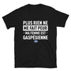 T-shirt Gaspésie noir - Ne cherchez plus, ma femme est là