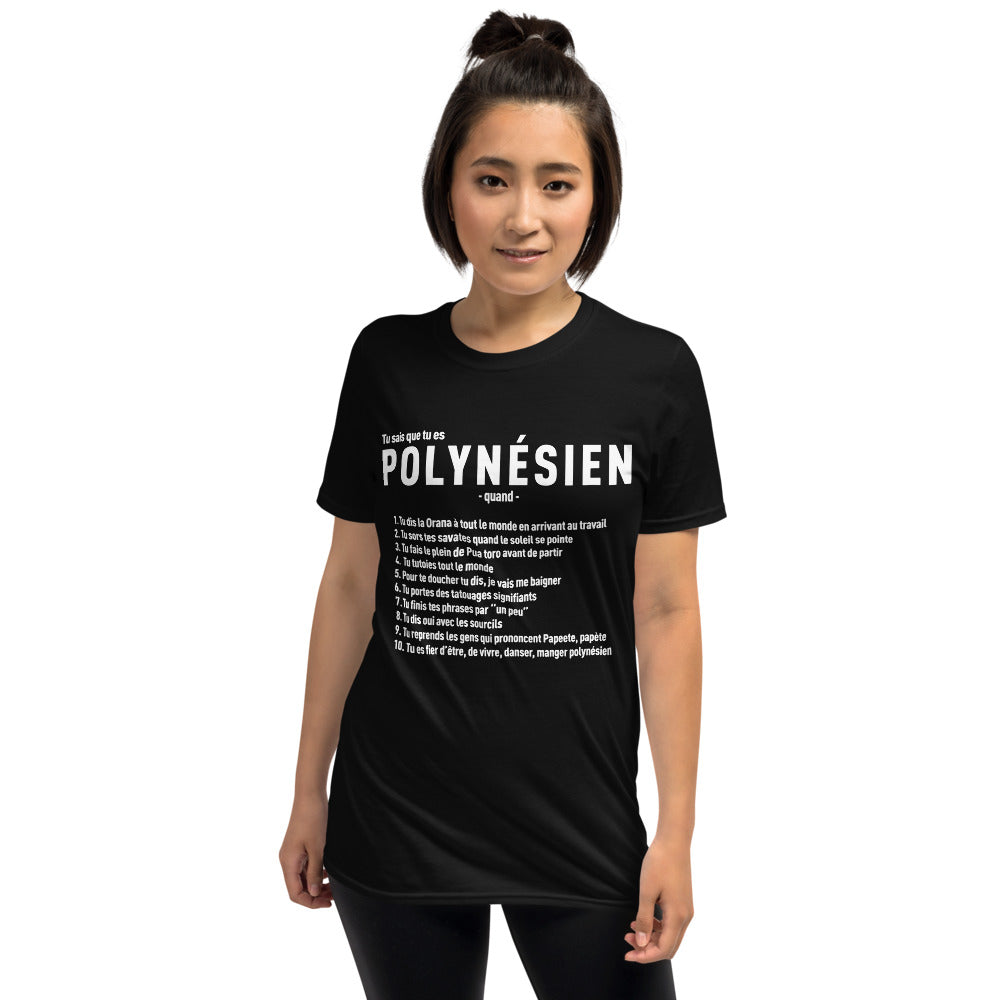 Tu sais Polynésien - T-shirts Unisexe Standard - Ici & Là - T-shirts & Souvenirs de chez toi