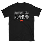 Normand, m'en fous - T-shirt Unisexe à Manches Courtes - Ici & Là - T-shirts & Souvenirs de chez toi
