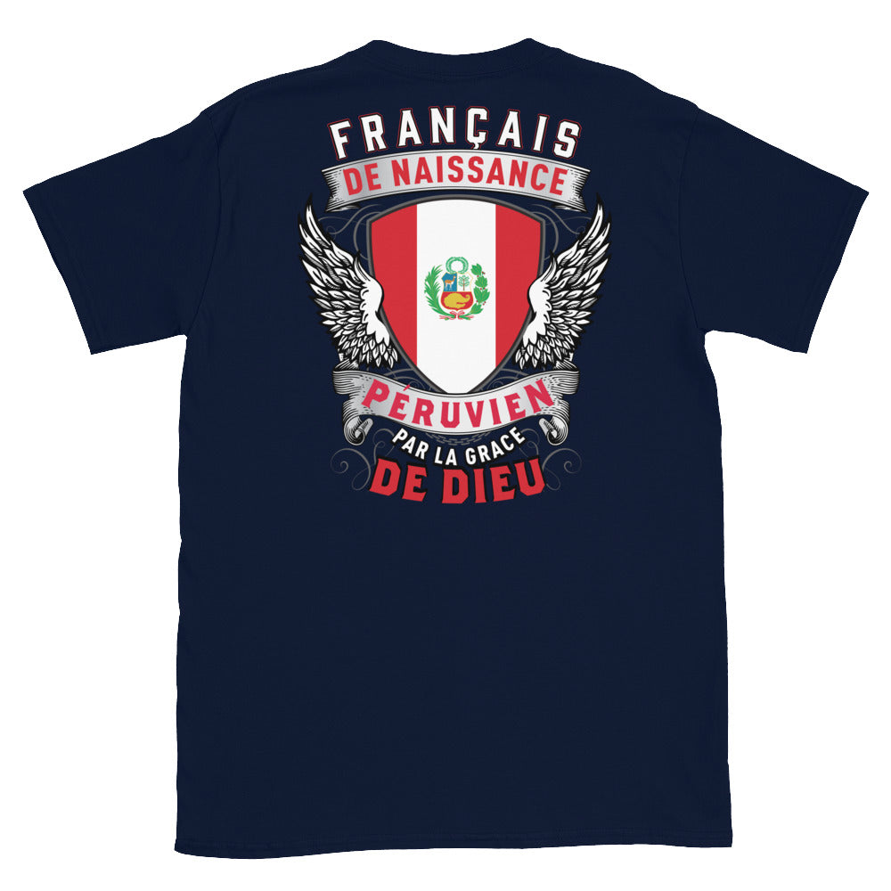 T-shirt Peruvien bleu marine - Fierté et humour à porter