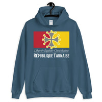 Thumbnail for Sweat à capuche tarn bleu - République Tarnaise - vue dos
