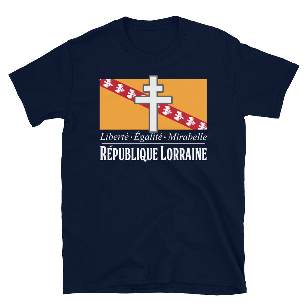 T-shirt Lorraine noir dos - Liberté Égalité Mirabelle