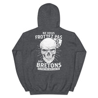 Thumbnail for Sweatshirt Bretagne noir dos - Ne vous frottez pas aux Bretons