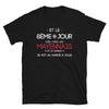 T-shirt Mayennais noir - design légendaire avec humour