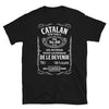 T-shirt Catalan noir - Véritable whisky de chez toi