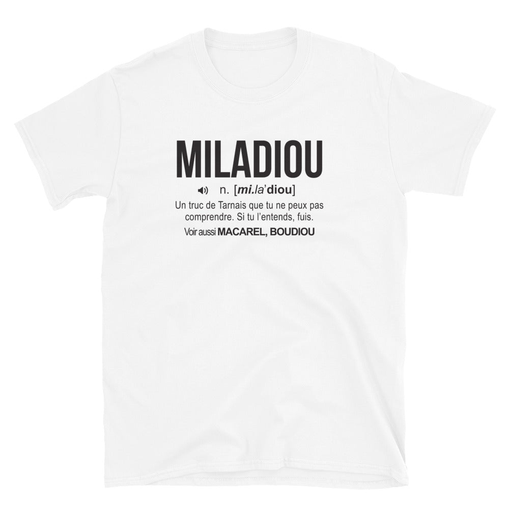 T-shirt Tarnai & Tarnaise gris sport dos - Définition Miladiou humoristique