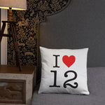 J'aime L'Aveyron 12 NY style - Coussin décoratif - Ici & Là - T-shirts & Souvenirs de chez toi