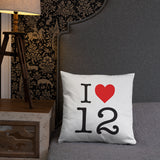 J'aime L'Aveyron 12 NY style - Coussin décoratif - Ici & Là - T-shirts & Souvenirs de chez toi
