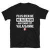 T-shirt Valaisanne noir - Plus rien ne me fait peur ma femme est
