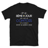 T-shirt Franche-Comté noir - Design humoristique Comtois Diable