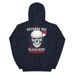 Ne déconne pas avec les Alsaciens, ils n'ont pas juste l'air fous - Sweatshirt à capuche - Ici & Là - T-shirts & Souvenirs de chez toi