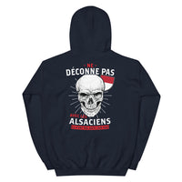Thumbnail for Sweatshirt Alsace bleu marine dos - Ne déconne pas avec les Alsaciens