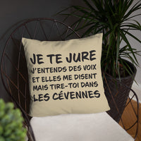 Thumbnail for Coussin Cévennes - Tire toi dans les Cévennes, style décalé