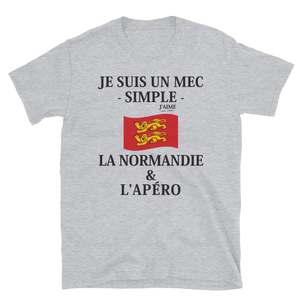T-shirt Normandie blanc - L'Apéro, un moment de partage