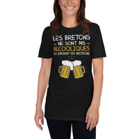 Thumbnail for T-shirt Bretagne noir dos - Les Bretons ne sont pas alcooliques