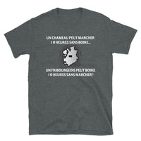 Thumbnail for T-shirt Suisse gris foncé chiné - 10 heures sans marcher