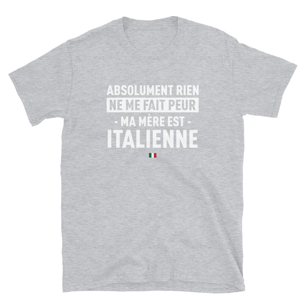 T-shirt Italie gris sport - Ma mère est Italienne