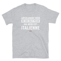 Thumbnail for T-shirt Italie gris sport - Ma mère est Italienne