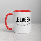 Définition drôle du Lagen pour le café des Breton le matin  - Mug Tasse Couleurs intérieures - Ici & Là - T-shirts & Souvenirs de chez toi