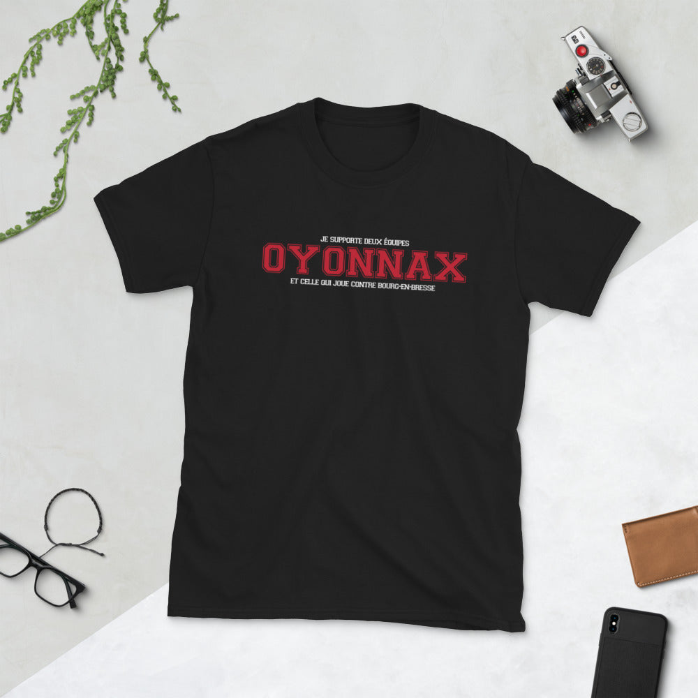 T-shirt Oyonnax bleu marine dos - Supportez votre équipe avec humour