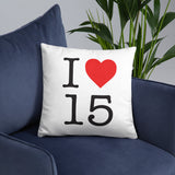 I love Cantal 15 NY style - Coussin décoratif - Ici & Là - T-shirts & Souvenirs de chez toi