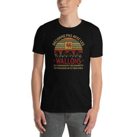 Thumbnail for T-shirt Wallons Endroits noir dos - Fierté et humour local