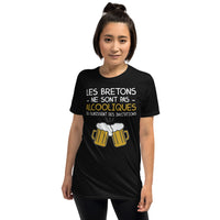 Thumbnail for T-shirt Bretagne bleu marine dos - Les Bretons ne sont pas alcooliques