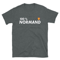 Thumbnail for 100 % Normand - T-shirt Standard - Ici & Là - T-shirts & Souvenirs de chez toi