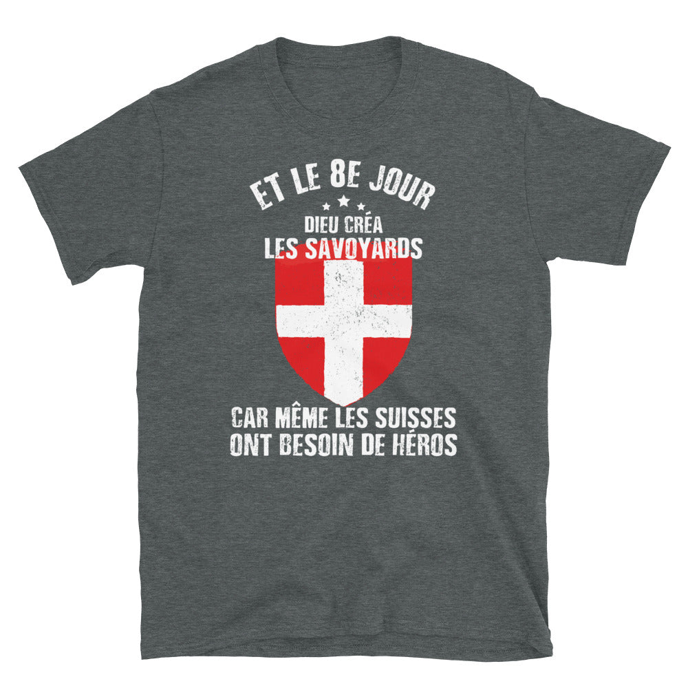 T-shirt Savoie noir dos - Le 8e jour, héros des Savoyards