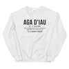 Sweatshirt Berry noir - Définition Aga d'Iau - vue face