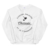 Sweatshirt Chasseuse blanc - Chasseuse et je t'emm***de