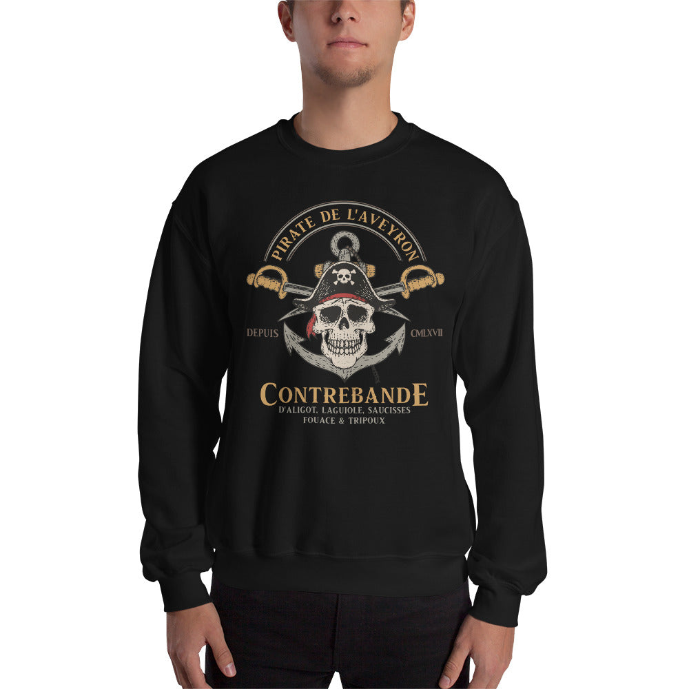 Sweatshirt Aveyron gris foncé - Fierté des pirates locaux