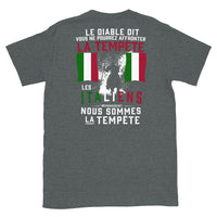 Thumbnail for T-shirt Italie gris foncé chiné - Nous sommes la tempête