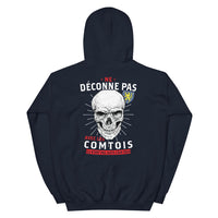 Thumbnail for Sweatshirt Franche-Comté noir dos - Ne déconne pas avec les Comtois