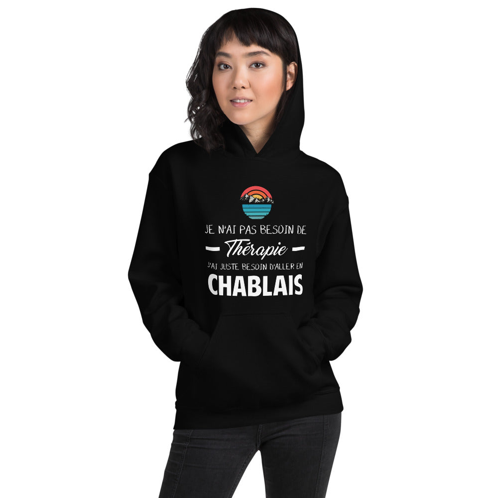 Thérapie Chablais - Savoie - Sweatshirt à capuche - Ici & Là - T-shirts & Souvenirs de chez toi