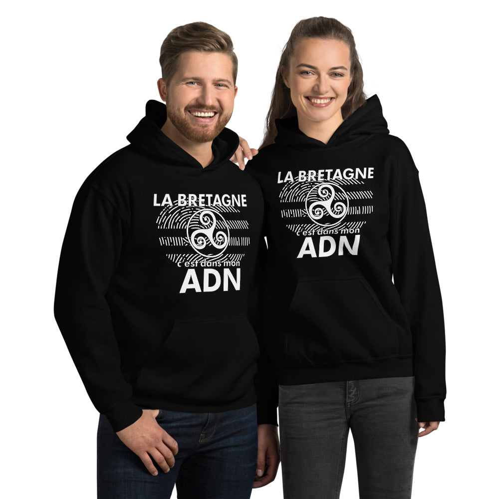 Sweatshirt Bretagne gris foncé chiné - Triskel et Gwen Ha Du