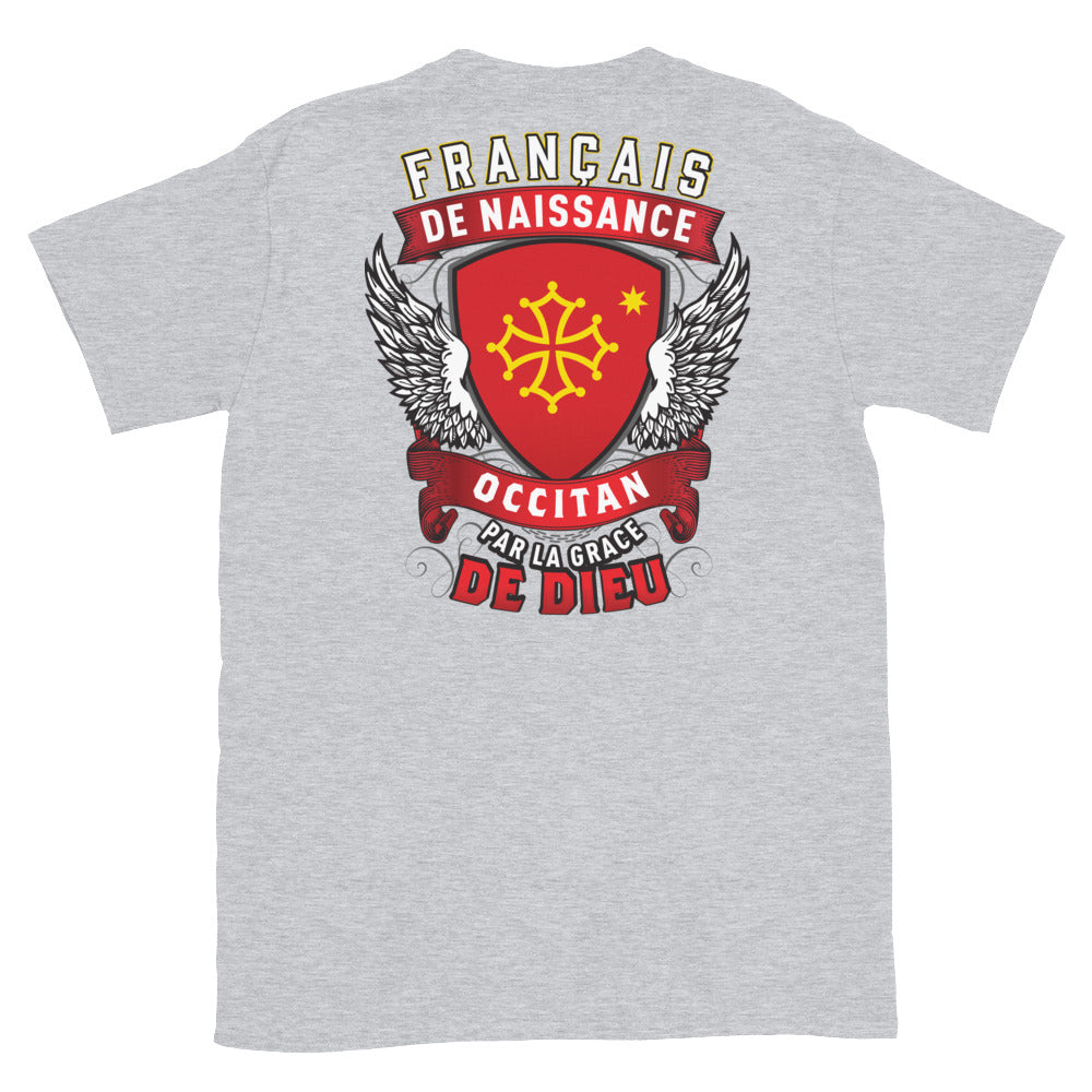 T-shirt Occitan bleu marine dos - Fierté et humour français