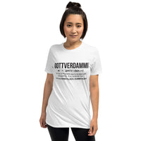 Thumbnail for T-shirt Alsace blanc dos - Gottverdammi, un juron alsacien