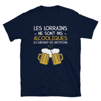 Thumbnail for T-shirt Lorraine noir dos - Les Lorrains ne sont pas alcooliques