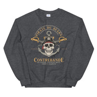 Thumbnail for Sweatshirt Béarn noir dos - Design pirate audacieux