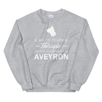 Thumbnail for Sweatshirt Aveyron gris foncé dos - Pas besoin de thérapie