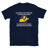 Thumbnail for T-shirt Suisse bleu marine dos - 10 heures sans marcher