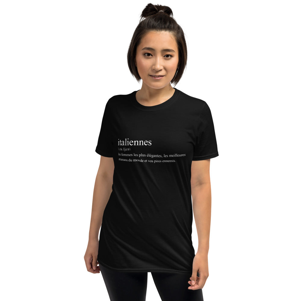 T-shirt Italie bleu marine - Définition humoristique de l'italien