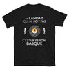 T-shirt Landes noir - Espion qui ne boit pas