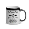 Tasse magique Saint-Valentin noire - texte d'amour caché