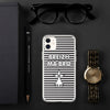 Coque iPhone Bretagne - Drapeau breton en noir et blanc
